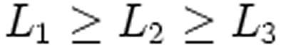 L_1 \geq L_2 \geq L_3